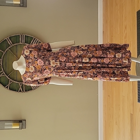 Modcloth x Princess Highway Floral Harvest Midi Dress - Picture 1 of 15